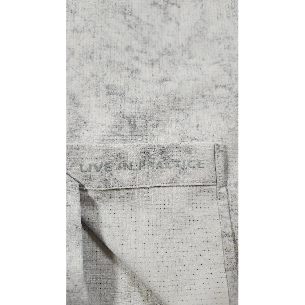 Lululemon Commission Short Sleeve Shirt Mens Medium Grey Ripstop Button Down - Picture 4 of 12